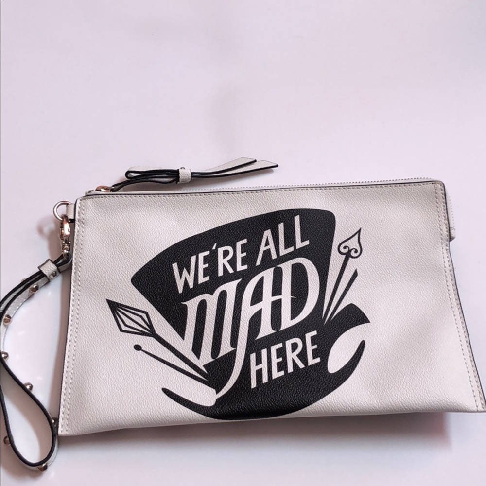 Alice Through The Looking Glad Mad Hatter Wristlet